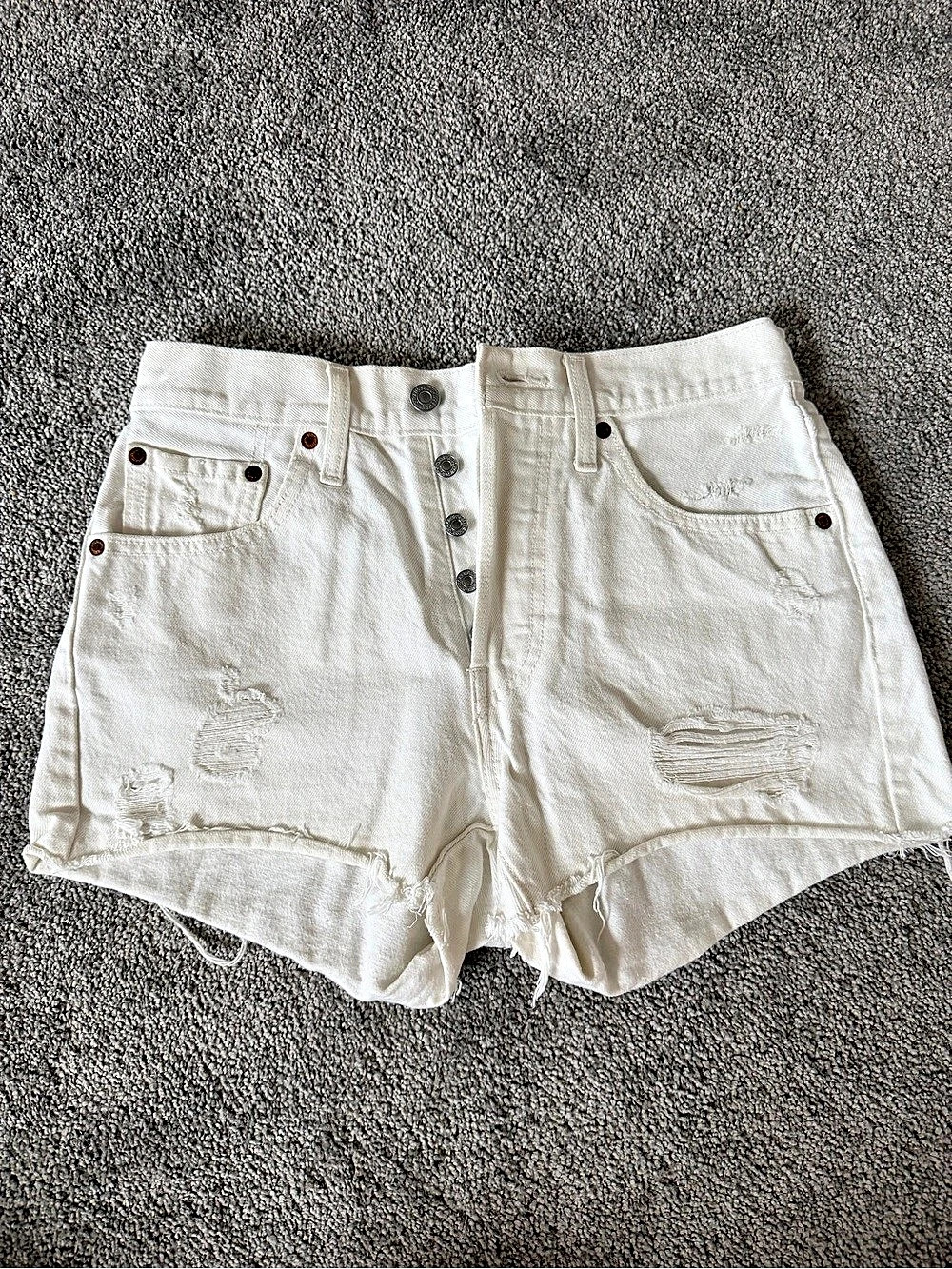 Levi's Premium 501 Original Shorts in White